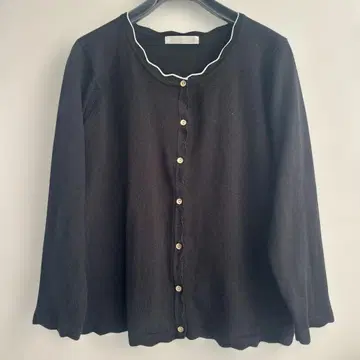 가디건 L 사이즈 8분 소매