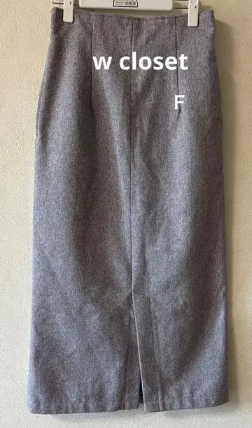 w closet 롱 타이트 스커트 그레이 F