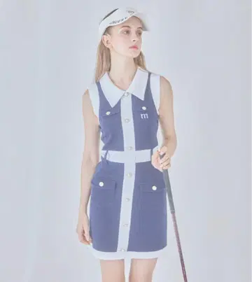 MINUERE 미누에르 bi color onepiece ( navy )
