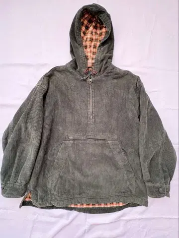 90s j.crew 아노락 후드티 코듀로이