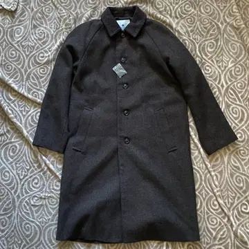 [ 미사용 새상품 ] 브라운 울 롱 코트