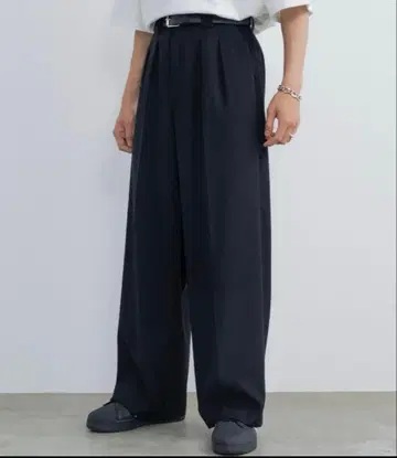 블랙 와이드 팬츠 SMALL