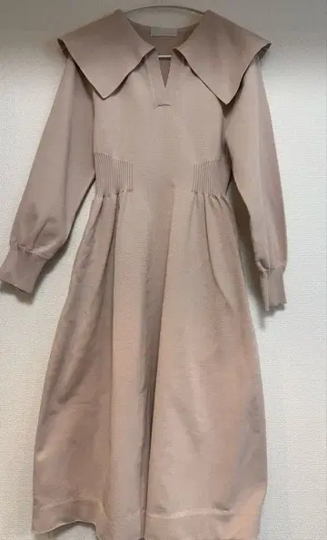 [ CELFORD ] 홀가먼트 원피스 핑크 베이지 38 사이즈