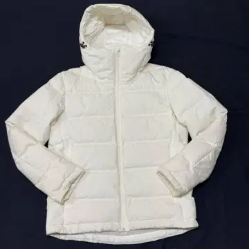 UNIQLO 다운 자켓 밑단 드로우 코드 부착 무지 후드 조기 4501