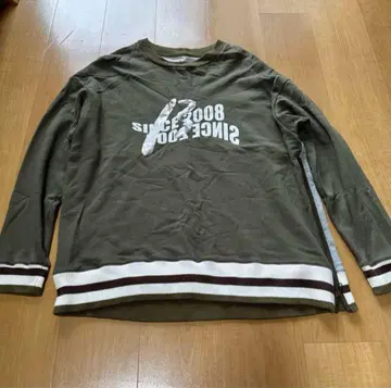 [남성용] 베이 카키 맨투맨 M 사이즈