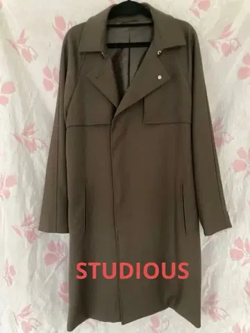 [ 미사용 ] STUDIOUS 트렌치코트 롱 트렌치코트