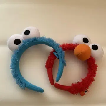 쿠키 몬스터 엘모 머리띠 세트