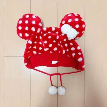 TOKYO DISNEY RESORT 미니 팬캡 레드 도트