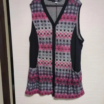 마리읍 Filare 체크 무늬 베스트 11호