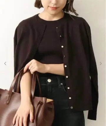 Spick & Span 앙상블 니트 브라운