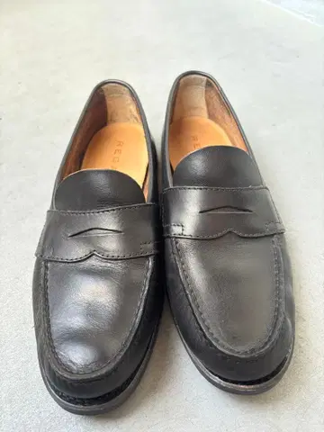 REGAL 블랙 가죽 로퍼 26.5cm