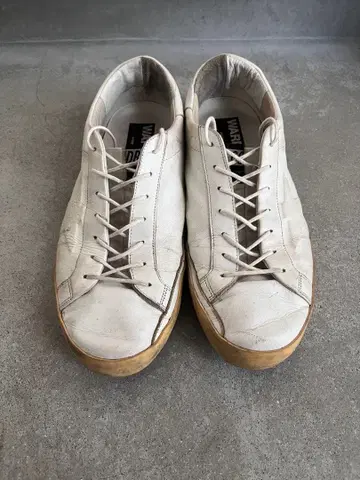 골든구스 WARDROBE 로우컷 스니커즈 가죽 42 화이트