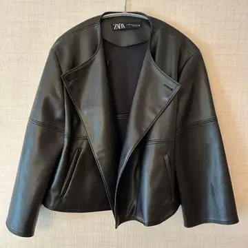 ZARA 자라 가죽 자켓 페이크 가죽 자켓
