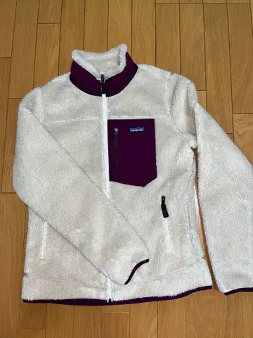 Patagonia 플리스 자켓 화이트 퍼플
