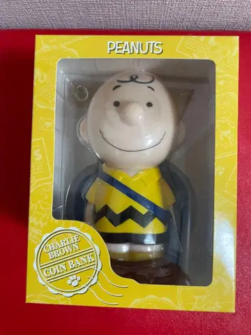 우체국 PEANUTS 찰리 브라운 & 스누피 저금통과 우표 세트