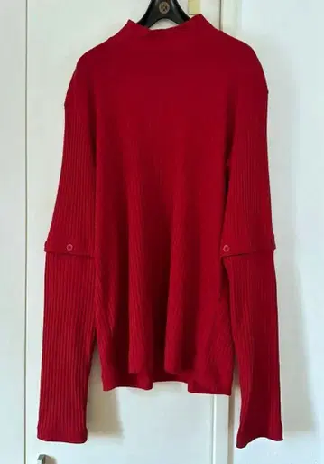 존 로렌스 설리번 레드 리브 긴팔 니트