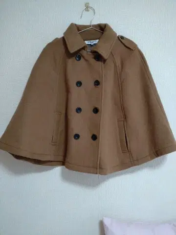 NATURALBEAUTYBASIC 판초 코트 케이프 코트 울 모