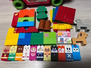 호빵맨 첫 블록 웨건 (크리스마스 한정판 블록 포함)