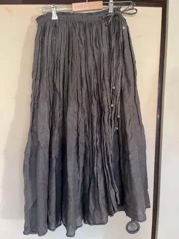 mina petalo 린넨 랩 스커트