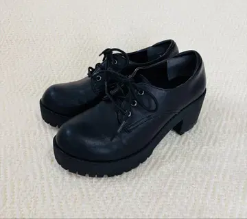 새상품 NUOVO 레이스업 슈즈 블랙 M 23~23.5cm