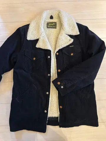Wrangler 보아 자켓 코듀로이 네이비