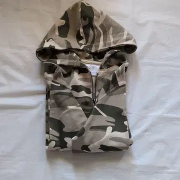 ZVR 카모플라쥬 풀 집업 후드티