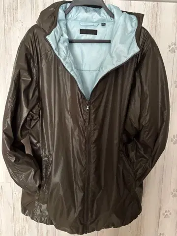 다크 브라운 후드 부착 자켓 XL