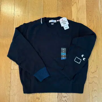안야 힌드마치 x 유니클로 크루넥 스웨터 네이비 XL