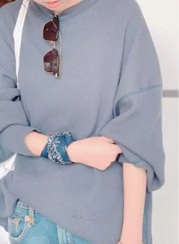 아메리카나 별주 볼륨 슬리브 서멀 풀오버 AP STUDIO