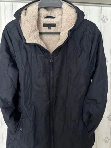 유니클로 퀼팅 보아 후드티