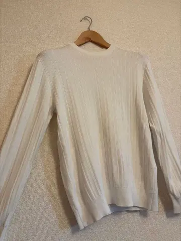 JOSEPH HOMME 화이트 리브 스웨터