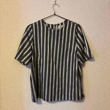 UNITED ARROWS 스트라이프 반팔 블라우스