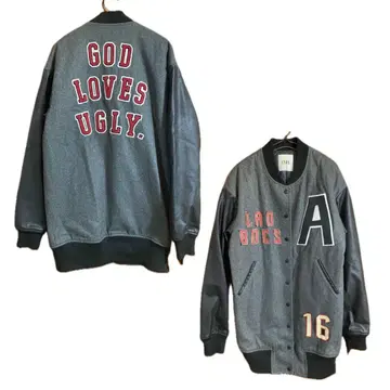 00s 새상품급 멜톤 울 GYDA 한정판 리메이크 바시티 자켓 L