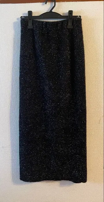 스터링 루어 라메 부클 스커트 블랙 S