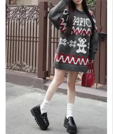 Darich 노르딕 베어 니트 풀오버