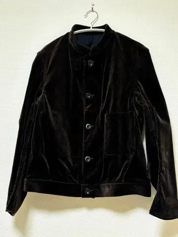 SCYE 코듀로이 스탠드 카라 숏 자켓 다크 브라운 38