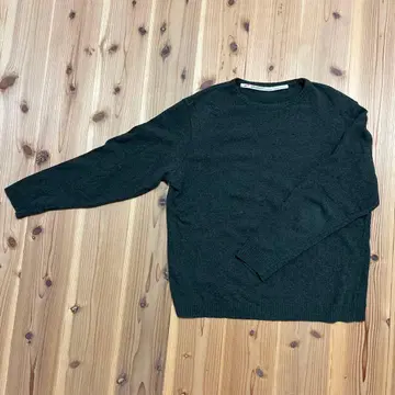 BERNARDINI 카키 크루넥 스웨터