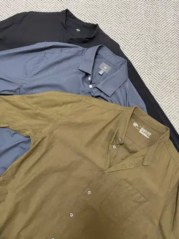 긴팔 셔츠 L 사이즈 3종 세트