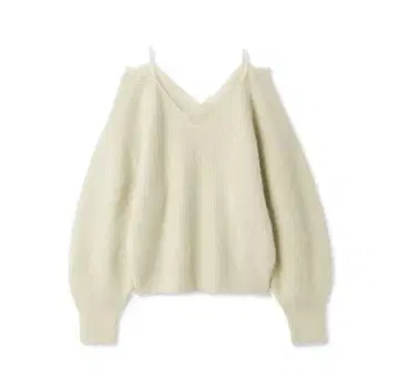 레이스 트리밍 라쿤 니트