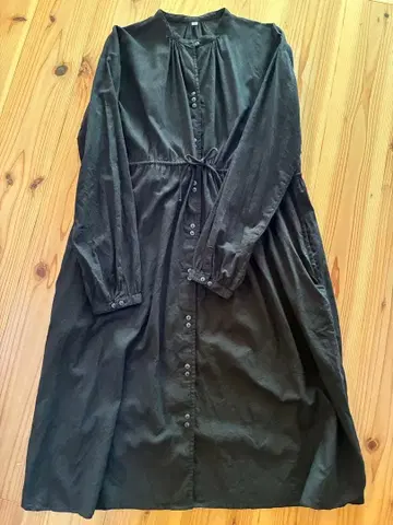 그랑피에 원피스 가디건 블랙