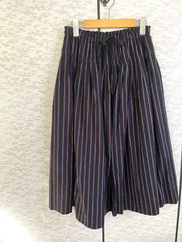 Reve de MIYACO 일본제 스트라이프 플레어 롱 스커트