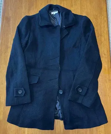 HUSHUSH 블랙 코트 벨트 포함 퍼 포함