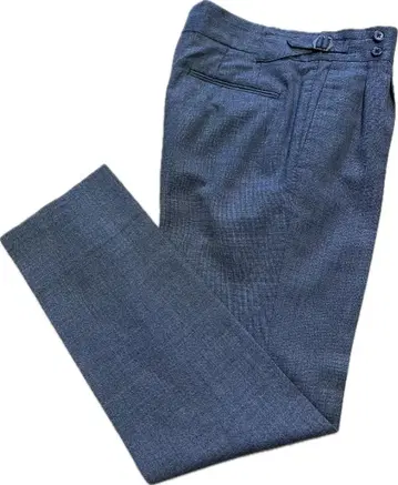 Universal Language / 브라운톤 그레이 플리츠 투턱 슬랙스