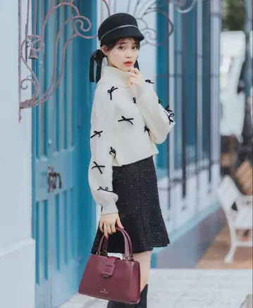 윌셀렉션 벨로아 리본 니트