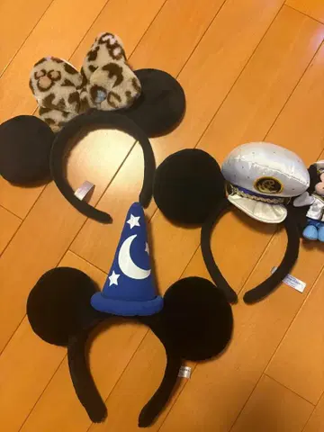 디즈니 미키 귀 머리띠 세트 3개 세트