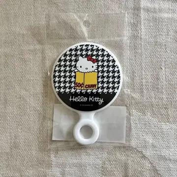 헬로키티전 손거울 하운드투스 체크 패턴