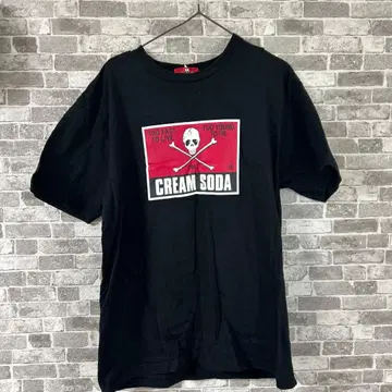 CREAM SODA 스컬 디자인 T셔츠