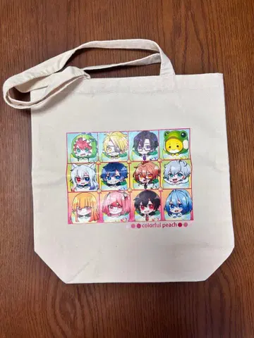 컬러풀 피치 토트백