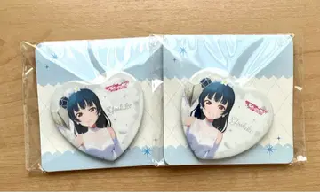 러브 라이브 하트형 캔뱃지 캔배치 츠시마 요시코 모리 판타지 한정판