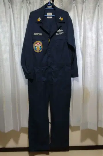 U.S. NAVY 오버롤 작업복 네이비 밀리터리 미군 44L